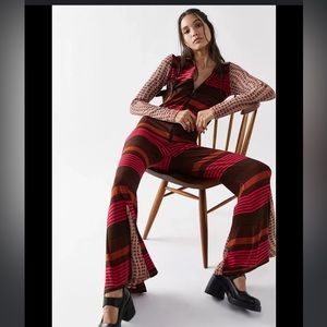 Free People Anna Sui Mod Stripe Jumpsuit